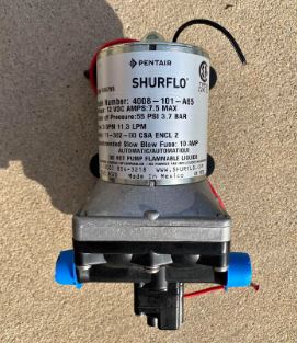 grey shurflo water pump